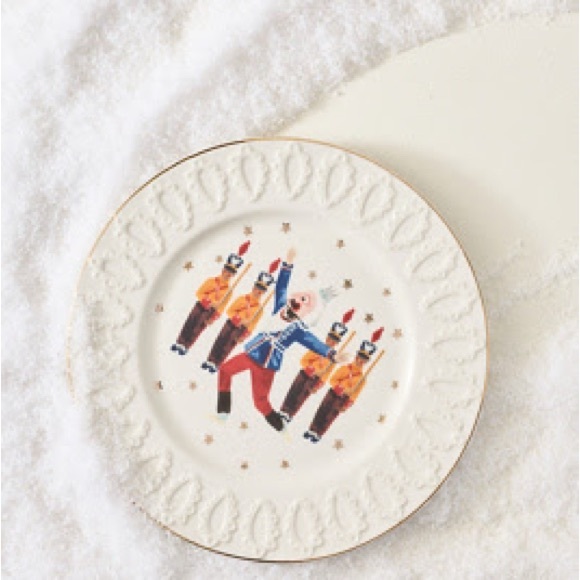 ❤️ New York City Ballet x Anthropologie Dessert Plate - Festive Toy Soldiers - Picture 5 of 6